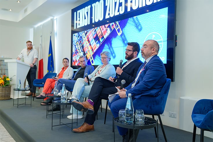 Panel discussion at I Exist Too 2025 conference