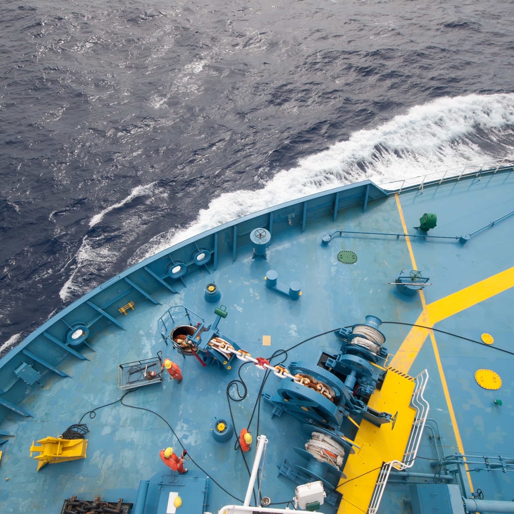 Seafarers on ship