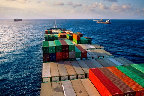 ships at sea
