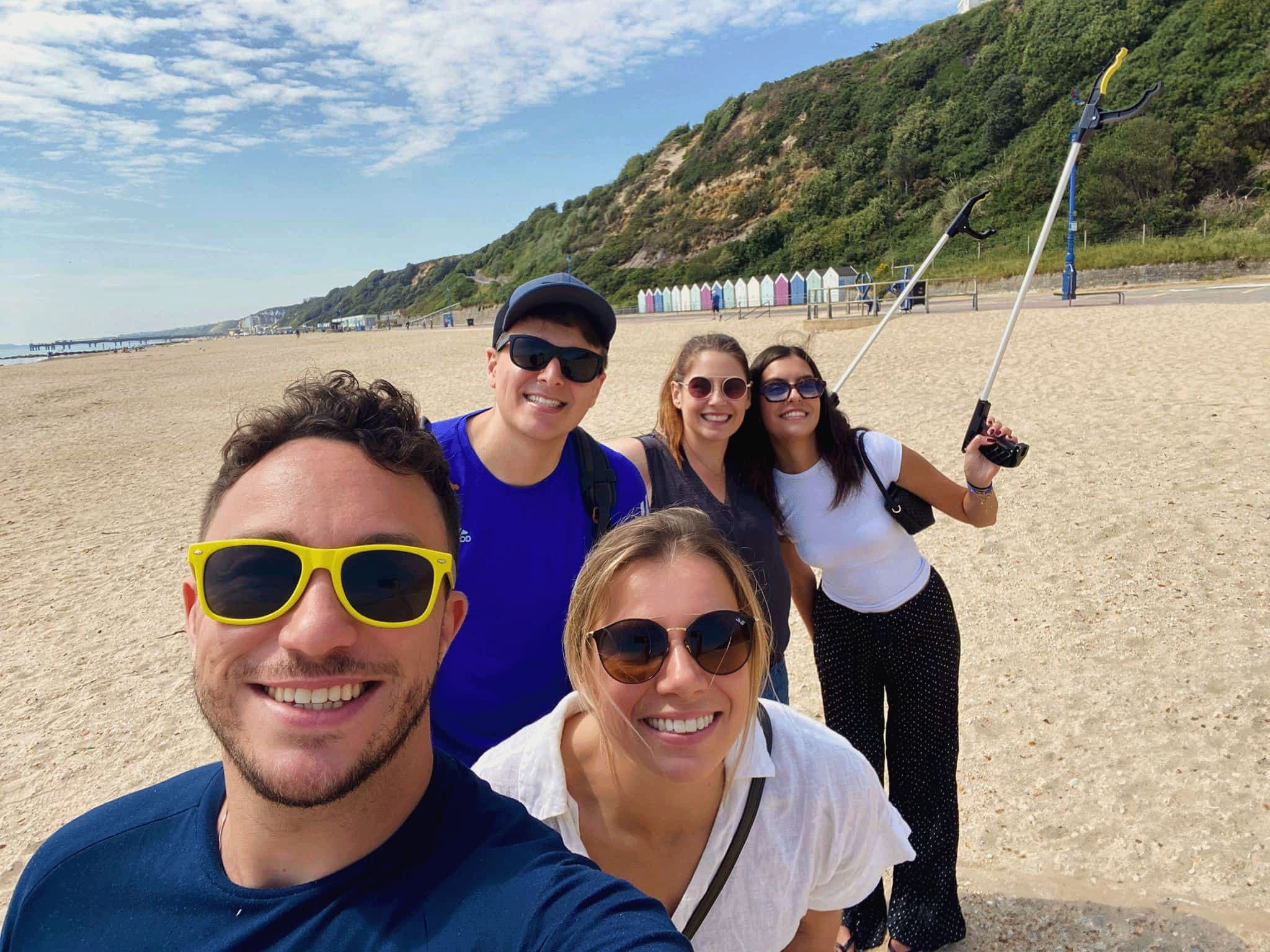 Southampton team beach clean