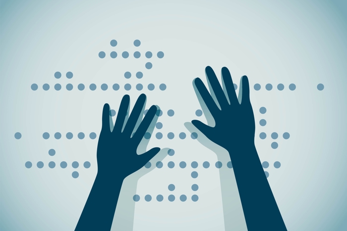 Hands reading