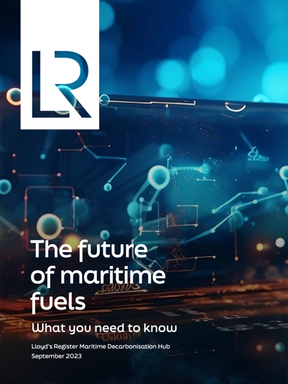 Cover of the future of maritime fuels report