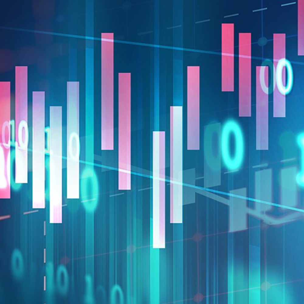 Trading chart background image