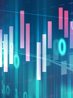 Trading chart background image