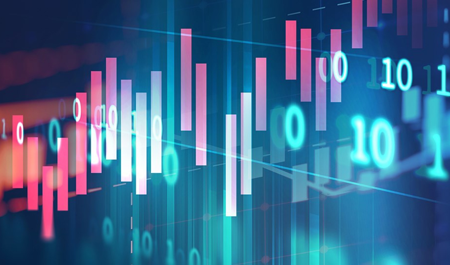 Trading chart background image