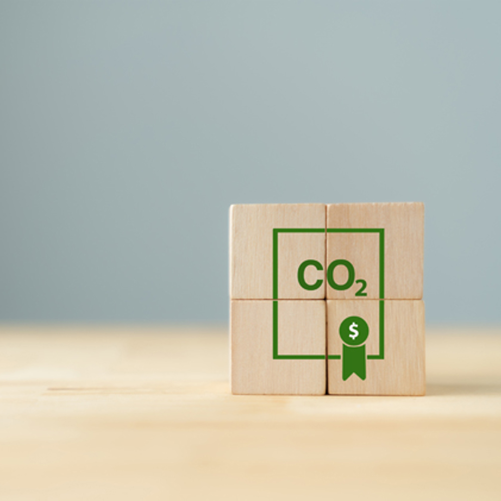 Building blocks showing CO2