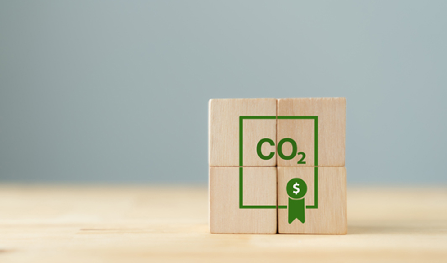 Building blocks showing CO2