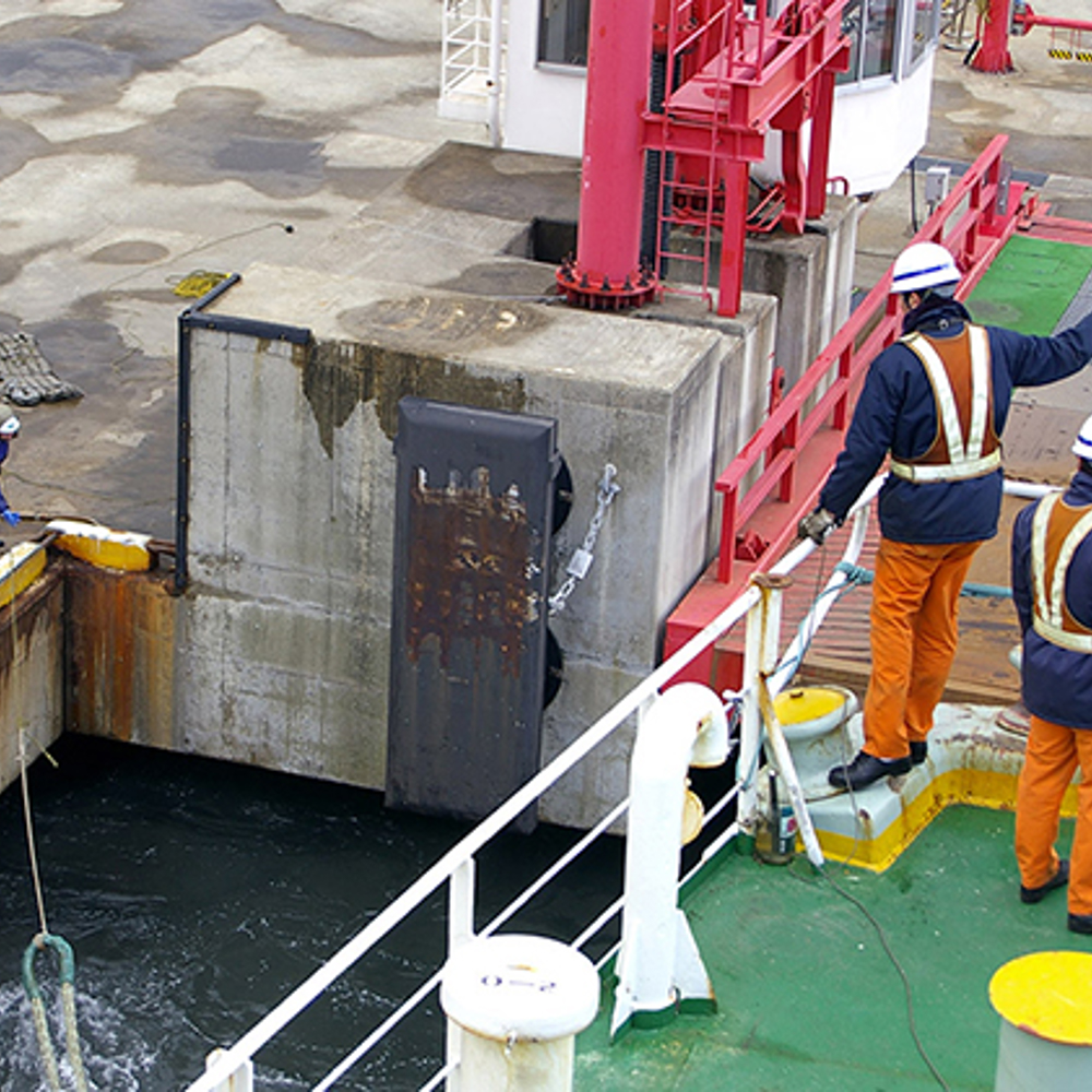 Mooring of ferry