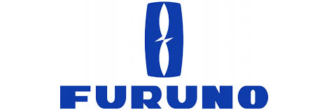 Photo of Furuno logo - blue and white
