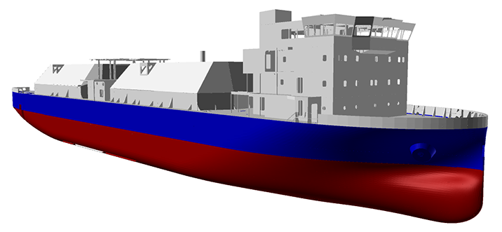 HMD ballast-free bunkering vessel design