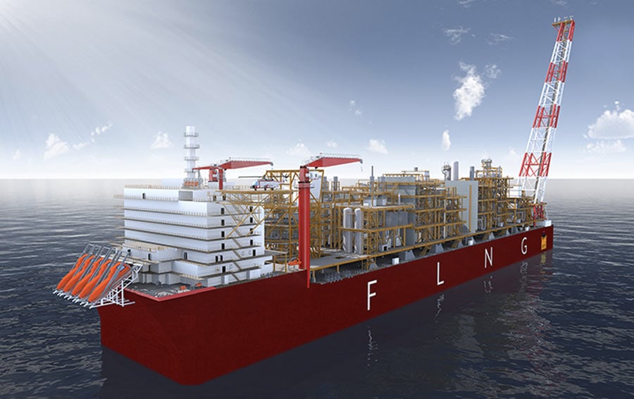 (FLNG) unit will be Africa’s first floating gas facility. 
