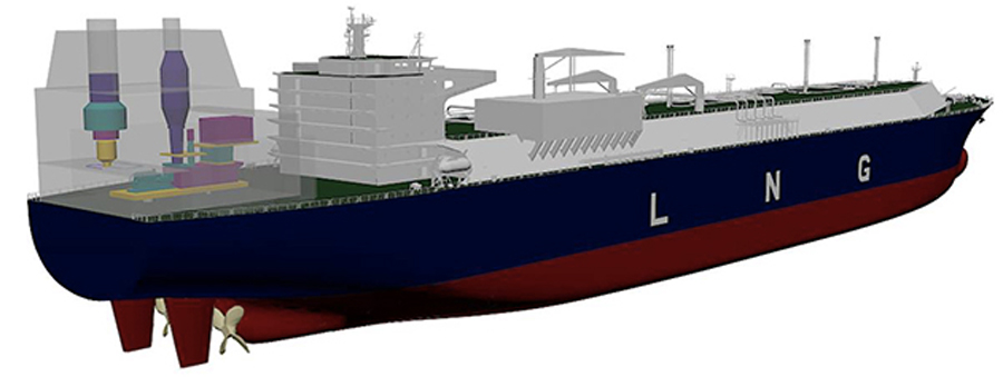 jointly developed gas turbine-powered LNG carrier design. The AiP, issued by LR.