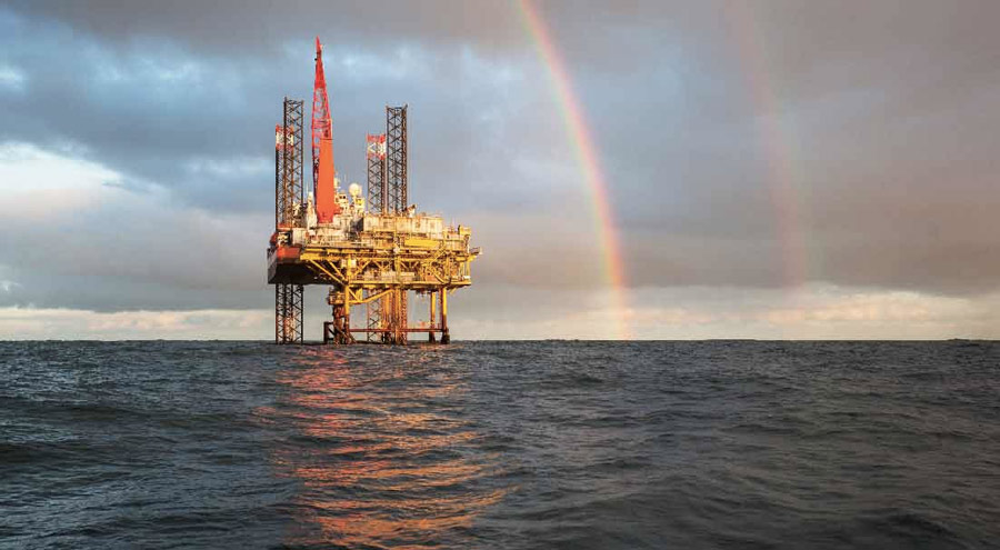 Jack-up rig, North Sea