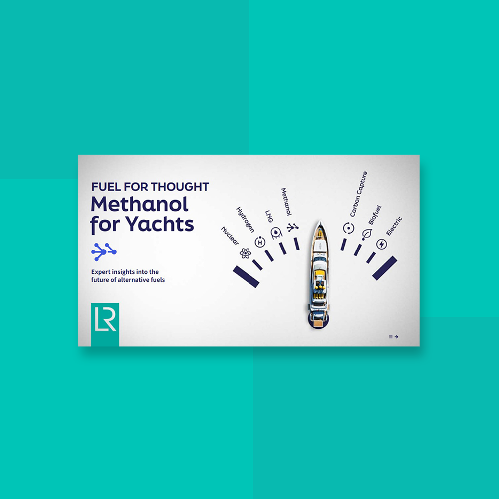 Methanol for yachts