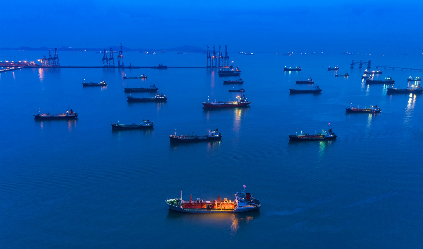 Ships at sea