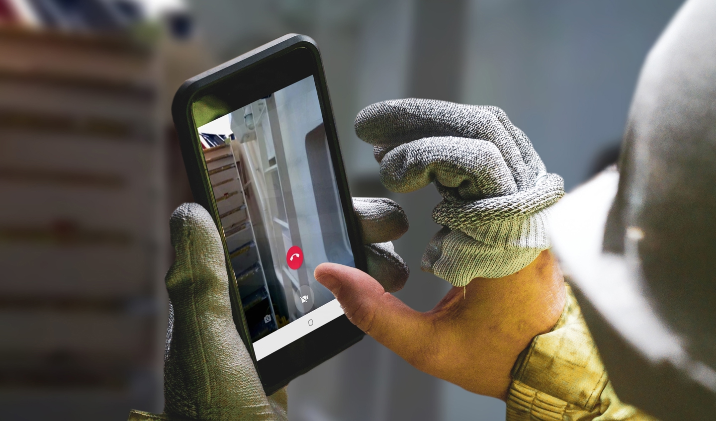 Remote ship survey captured on mobile device