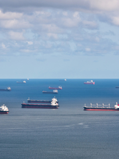 Ships at sea