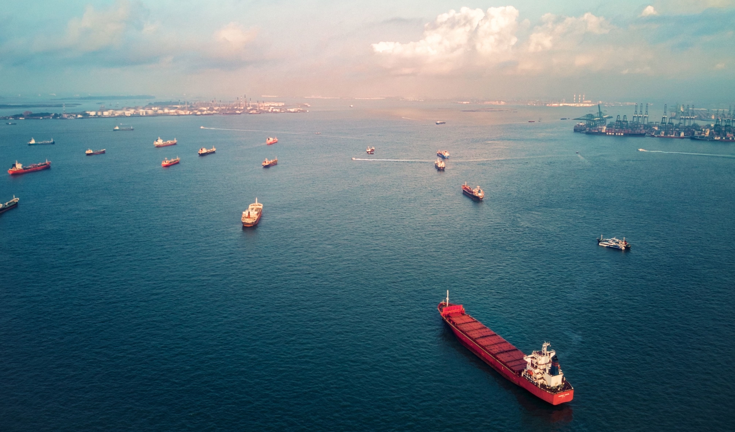 ships at sea