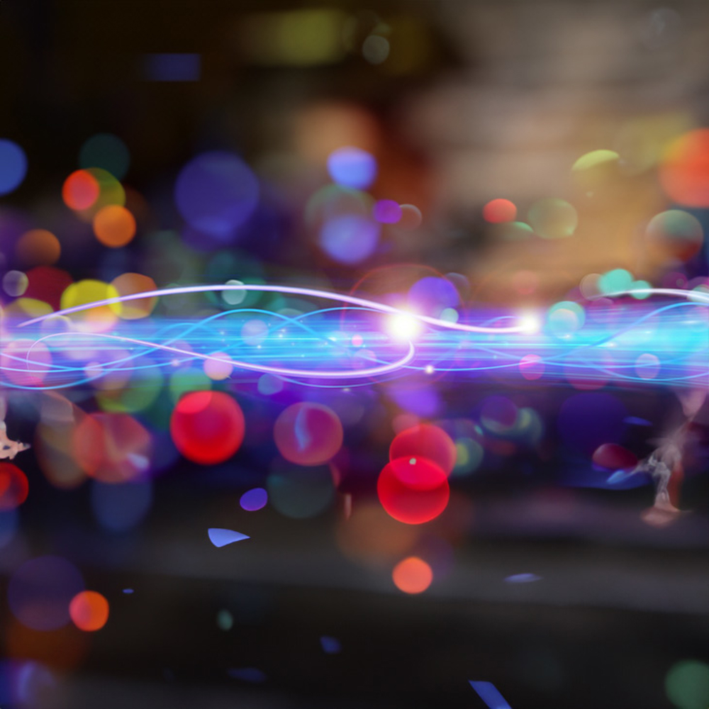 Digital neon lights and design.