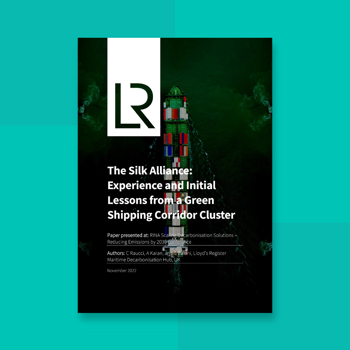 Report cover: Lessons from a green shipping corridor cluster