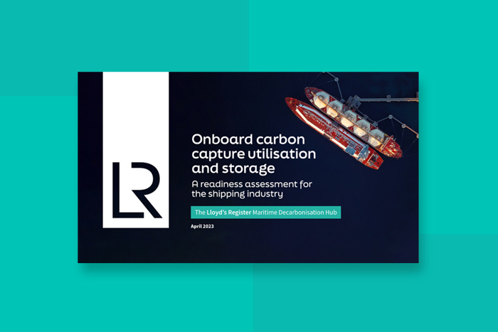 Report cover: Onboard Carbon Capture Utilisation and Storage