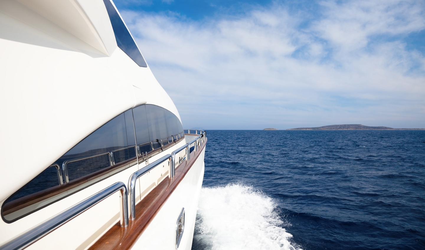 Yacht at sea